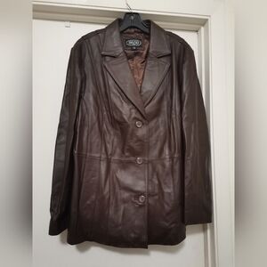 NWOT BGSD 100%  Lambskin  Leather Jacket,Size:2X